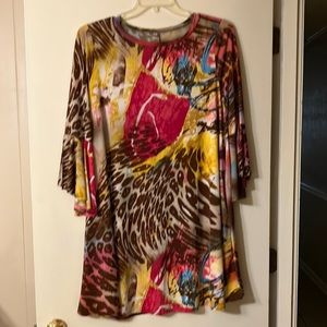 Leopard abstract tunic